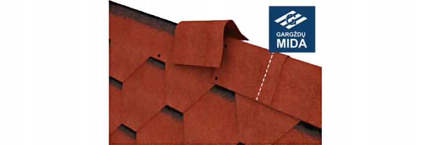 Gont kalenicowy MIDA brązowy Grubość 3.5 mm