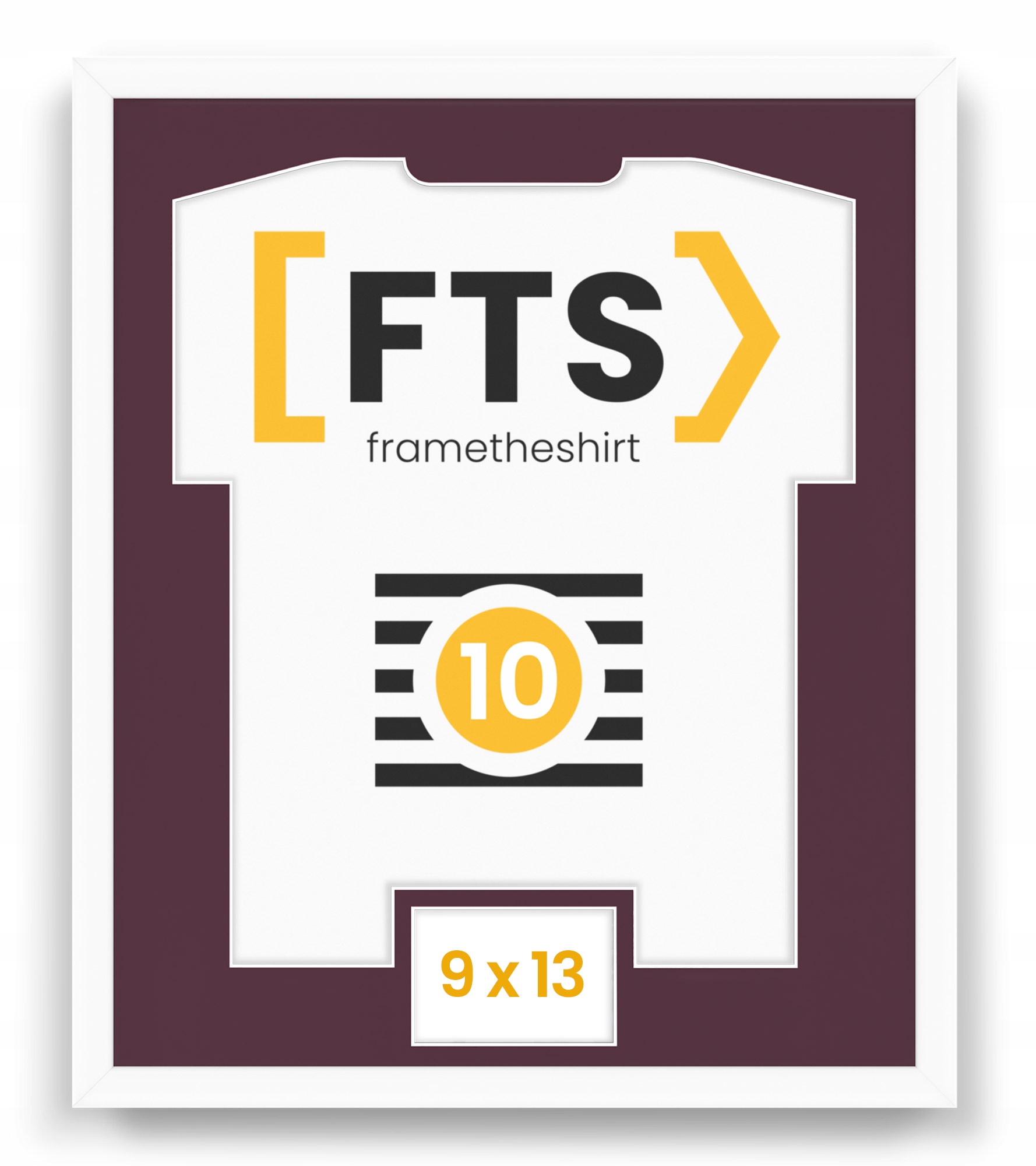 Rám na sportovní tričko s oknem suvenýr z akce