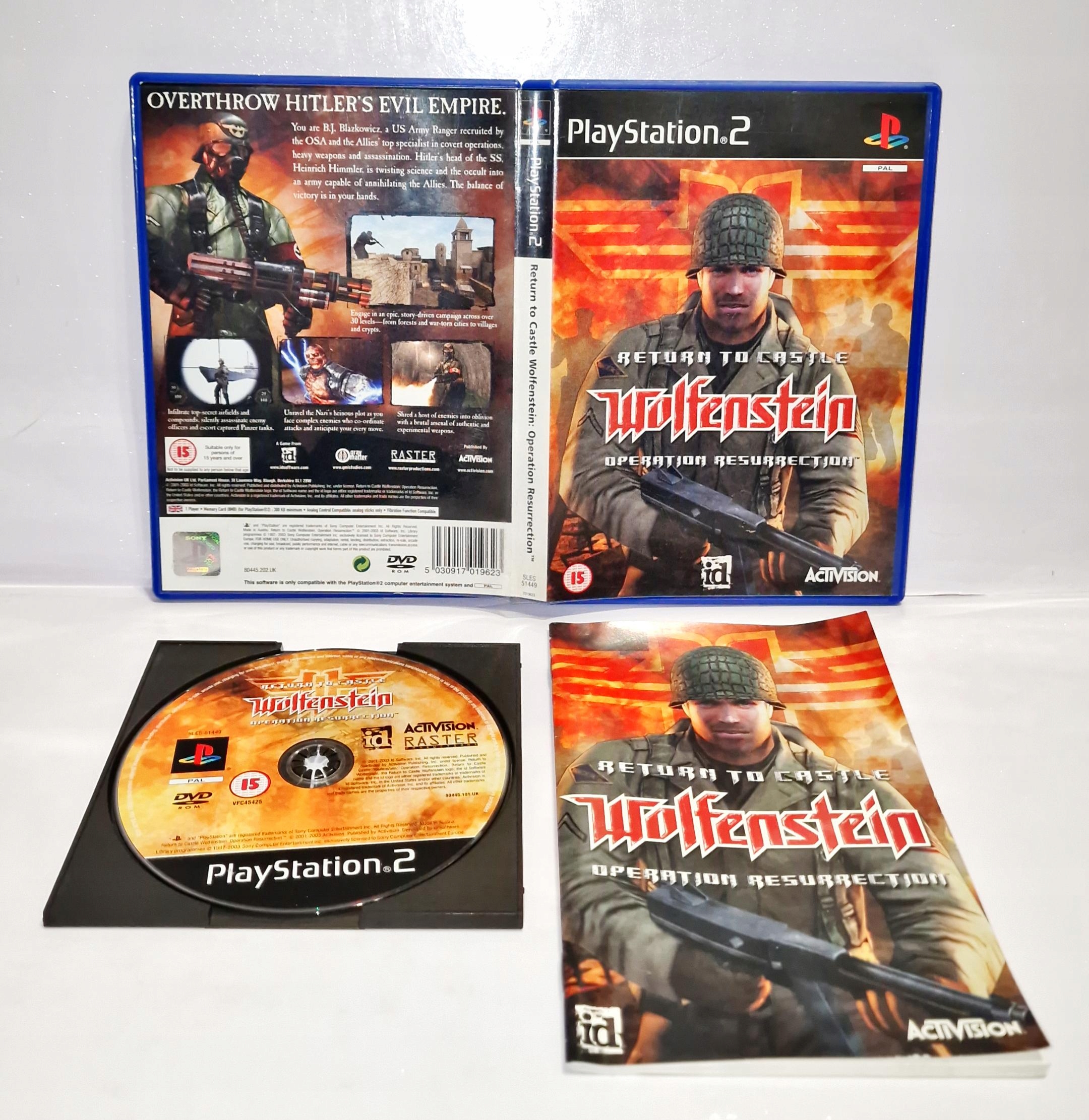 Gra Return to Castle Wolfenstein Operation R. PS2 3XA