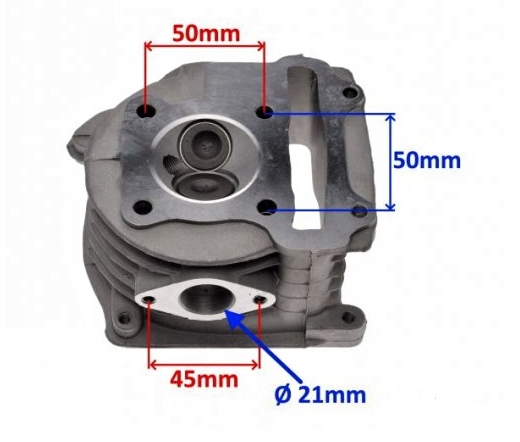 1022 - ГОЛОВКИ ЦИЛИНДРОВ СКУТЕРА 80 CC 4T БОЛЬШИЕ КЛАПАНЫ
