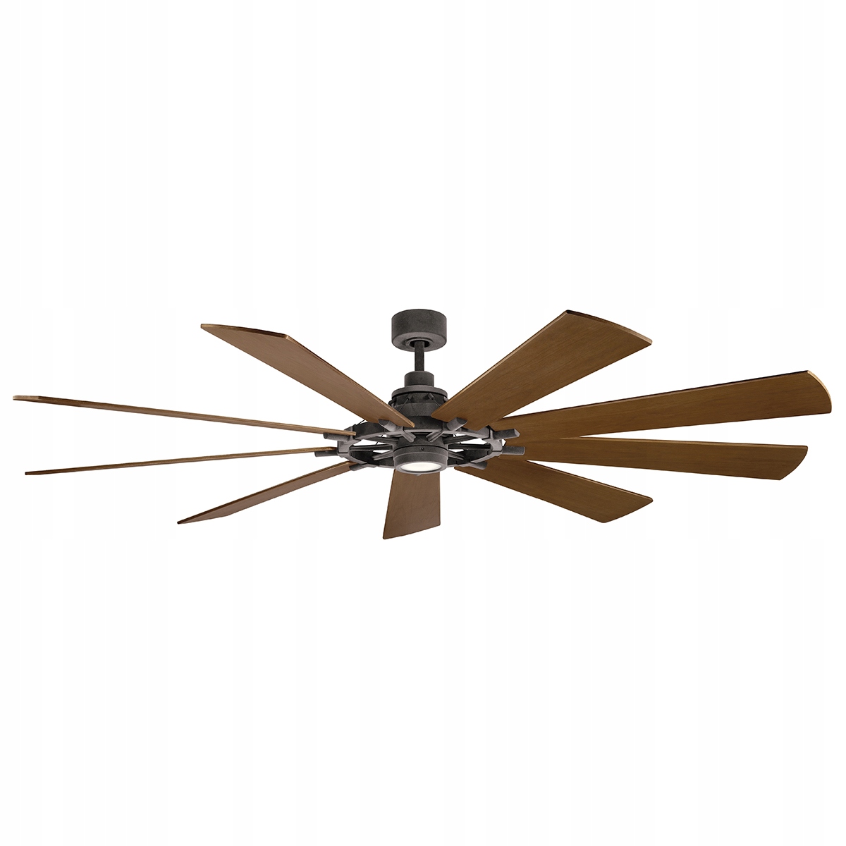 Stropný ventilátor 216 cm s Led lampou 3000K tmavé drevo do obývačky Kichler