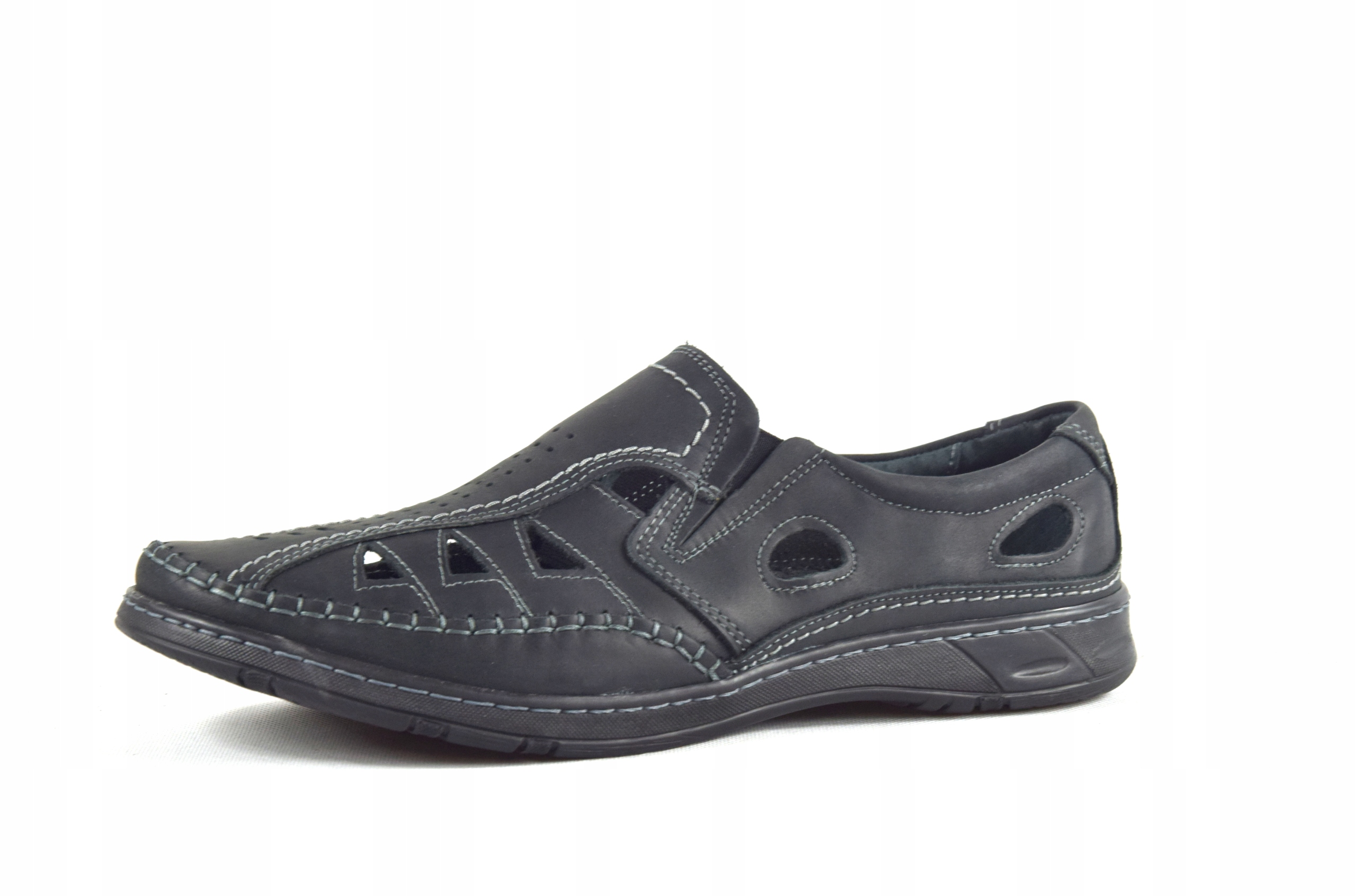 

Męskie buty skórzane polskie mokasyny skóra 0270CC