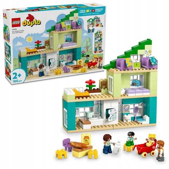 Lego Duplo Moderní rodinný dům 3v1 s figurkami 10470
