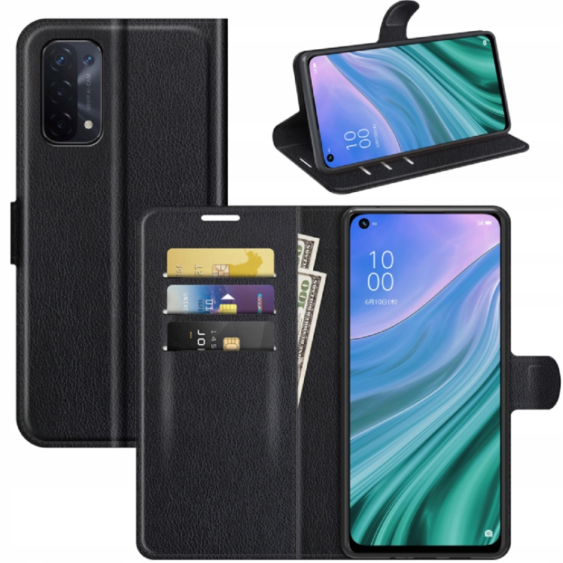

Etui Portfel Pokrowiec Litchi Do Oppo A54 A74 5G