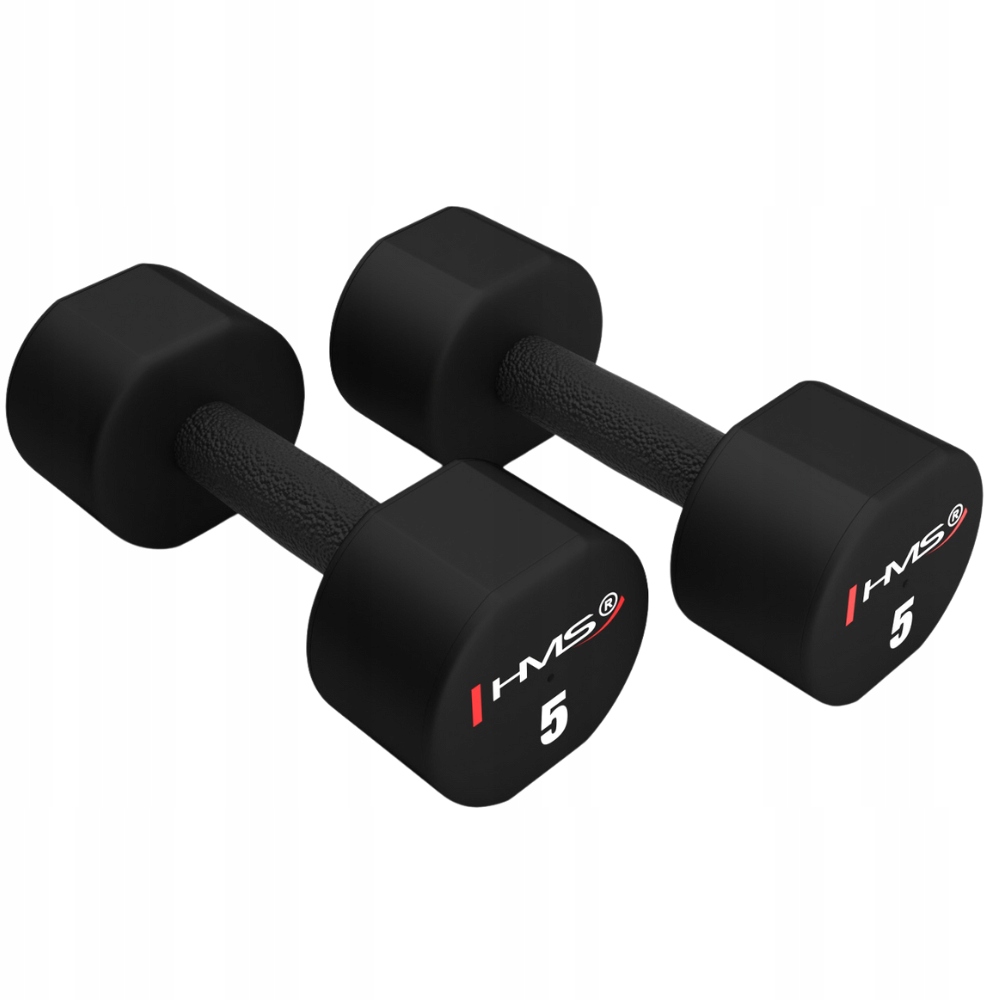 Hms Polyuretanové činky pro silový trénink 2x5 kg