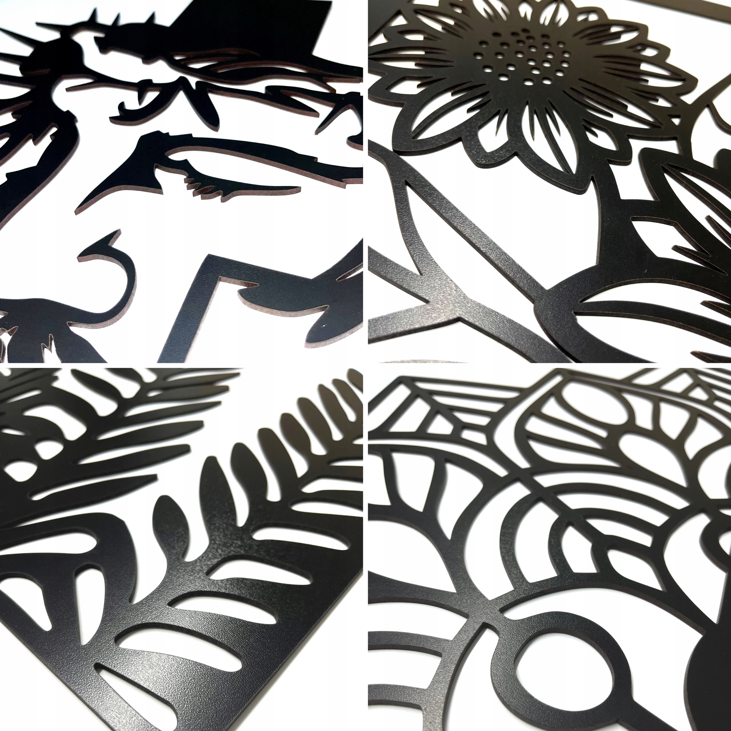 OBRAZ AŻUROWY 3D DEKORACJA ŚCIENNA PANELE AŻUROWE Kolor ramy czerń