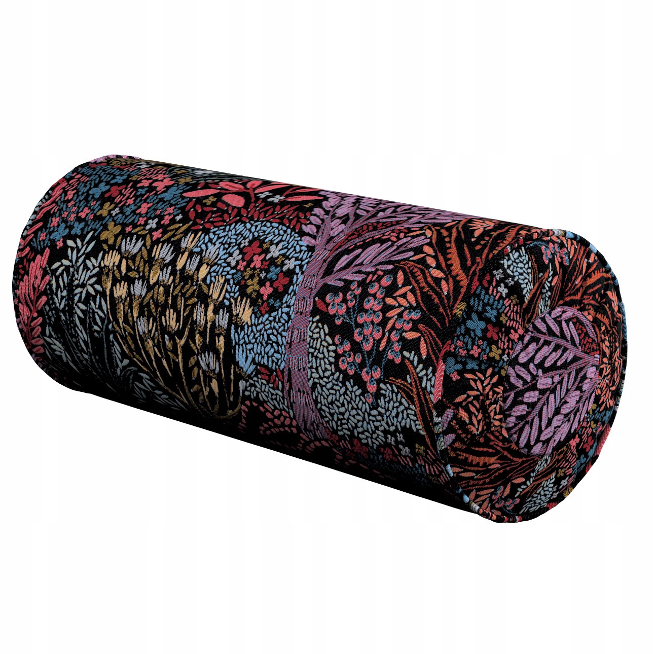 Polštář váleček s záložkami Ø20 x 50 cm fialový