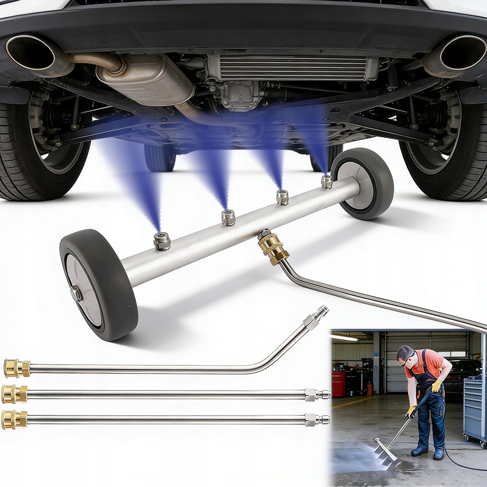 MYJKA CIŚNIENIOWA DO MYCIA PODWOZIA Z 2 ROLKAMI SZYBKIE PODŁĄCZENIE