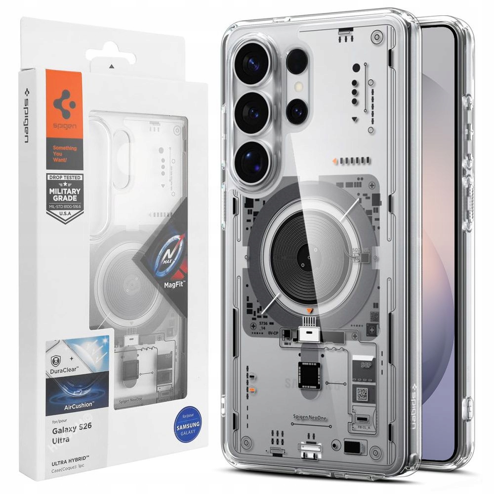 Pouzdro na Galaxy S26 Ultra, Spigen kryt Qi2