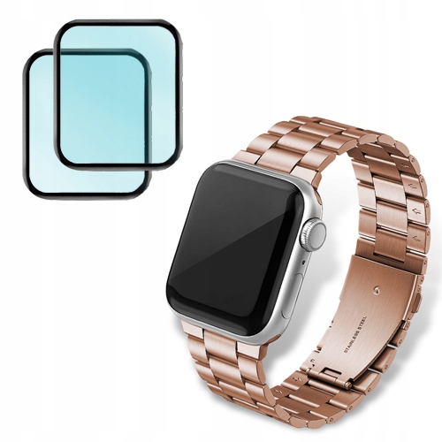 

Pasek BRANSOLETKA+2x Szkło Do Apple Watch 38/40mm
