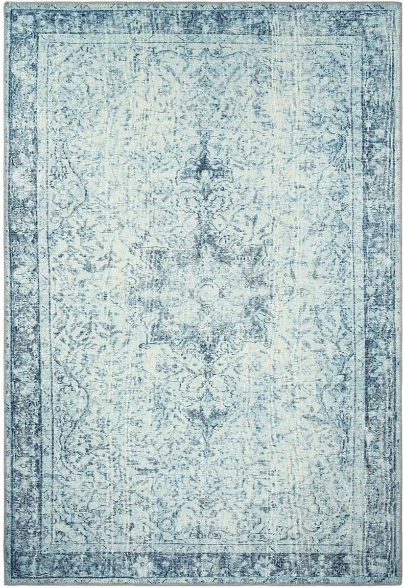 Modrý koberec klasické prémiové kvality 80 x 150 cm