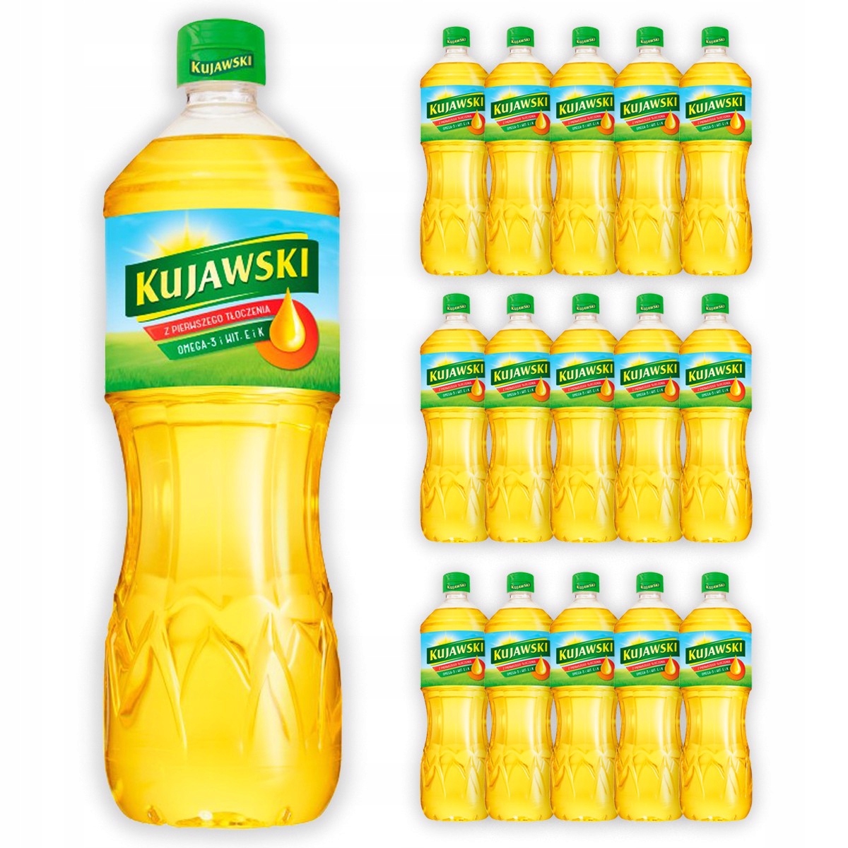 Olej Rzepakowy Kujawski 15 X 1L Kruszwica Karton