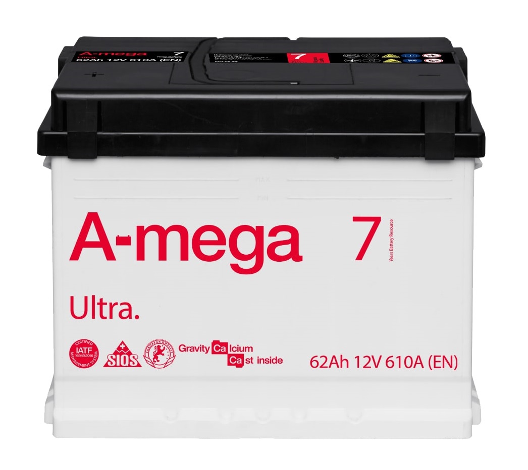 6СТ-62-А3 - Аккумулятор AMEGA ULTRA M7 12V 62Ah 610A