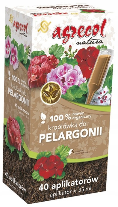 Agrecol Organický Kondicionér Hnojivo Pro Pelargonie Aplikátor 40x35ML