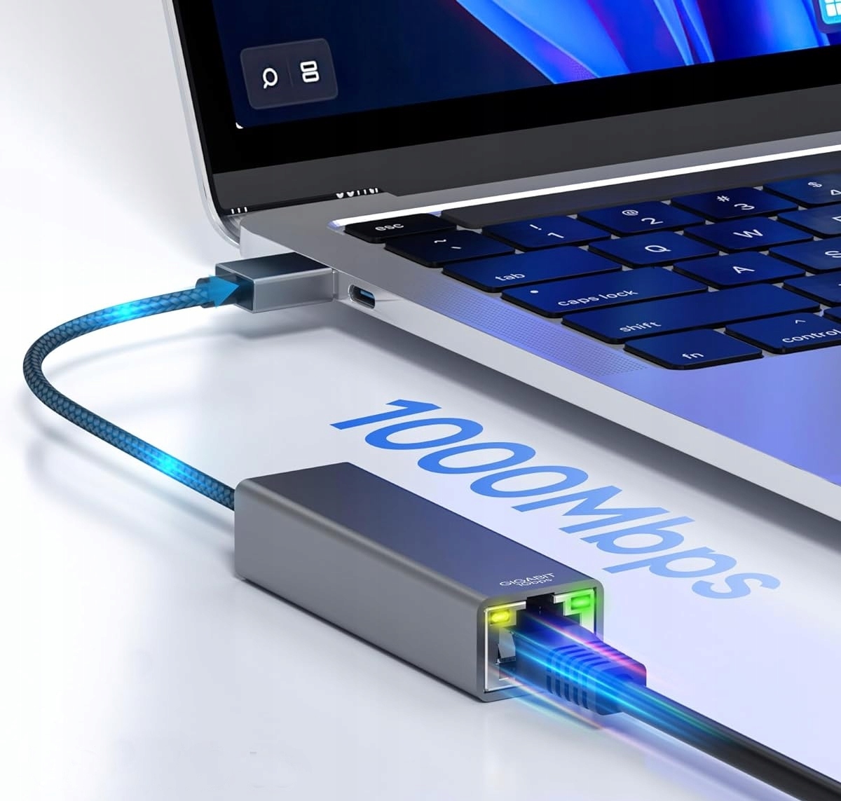 KARTA SIECIOWA USB 3.0 LAN RJ45 ETHERNET GIGABIT PRZEJŚCIÓWKA ADAPTER 1000M EAN (GTIN) 5903684260195