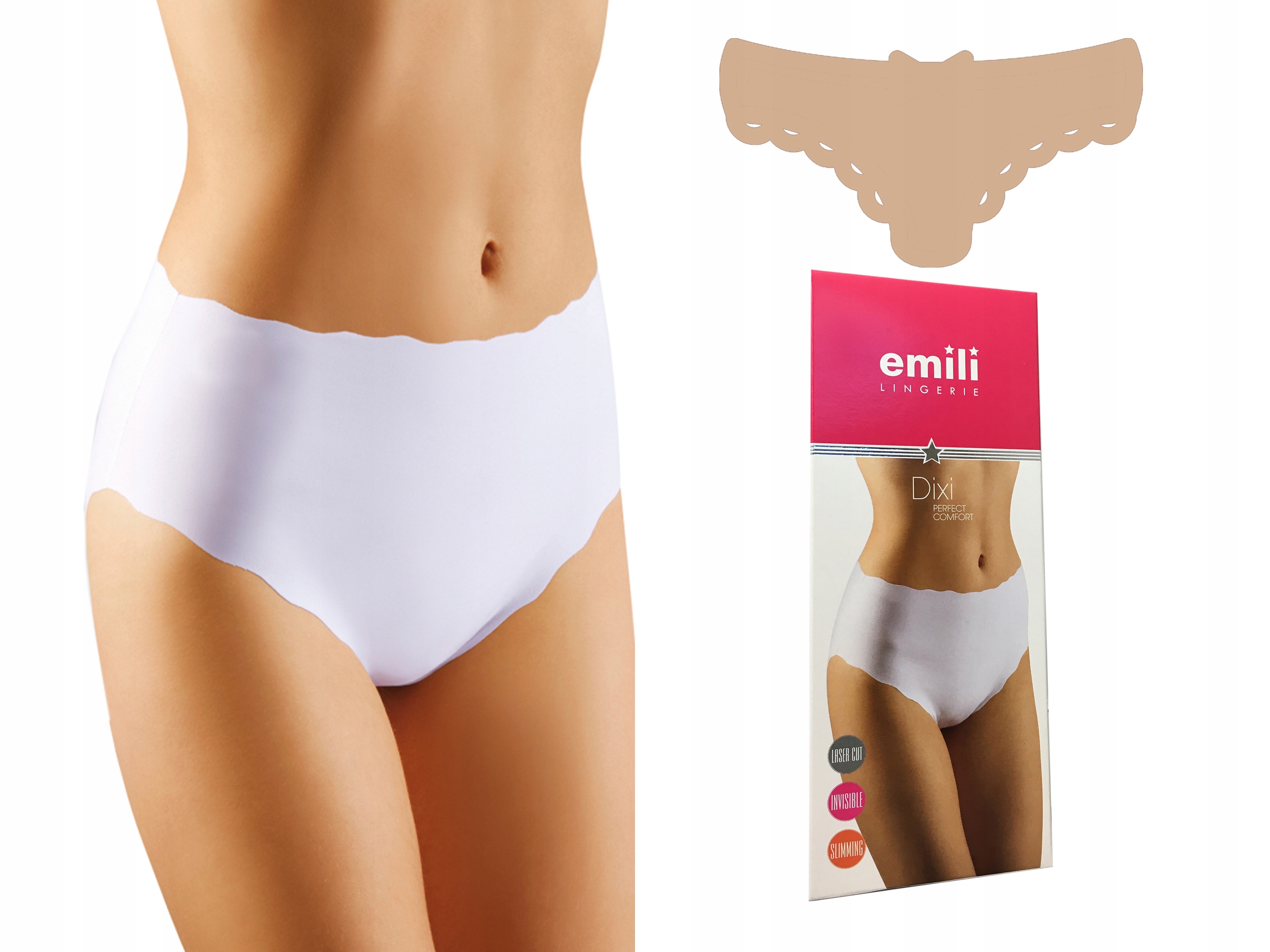 

Emili Dixi Figi LaserCut Wyszczuplające beżowy L