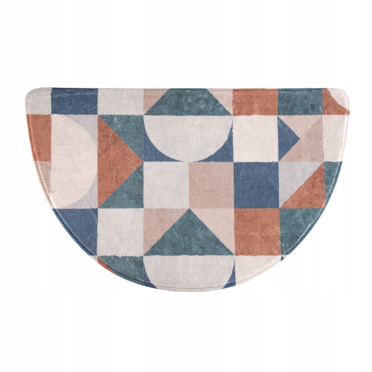 Dywanik łazienkowy CERSANIT z mikrofibry półokrągły 50x80 cm HOMLA