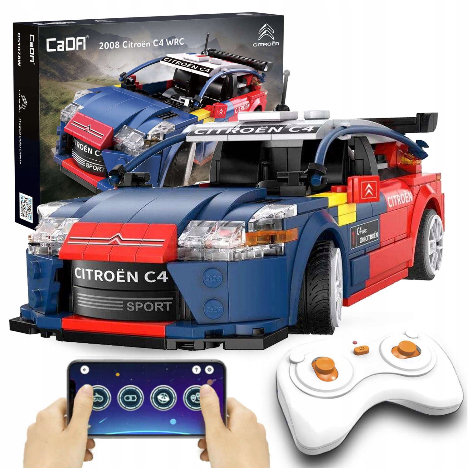 

Klocki CaDA Auto Citroen C4 Wrc Rc Sterowany