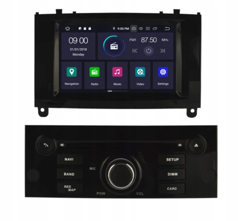 RADIO ANDROID Peugeot 407 2004-10 4/64GB 8core kam Model NAWIGACJA STACJA MULTIMEDIALNA