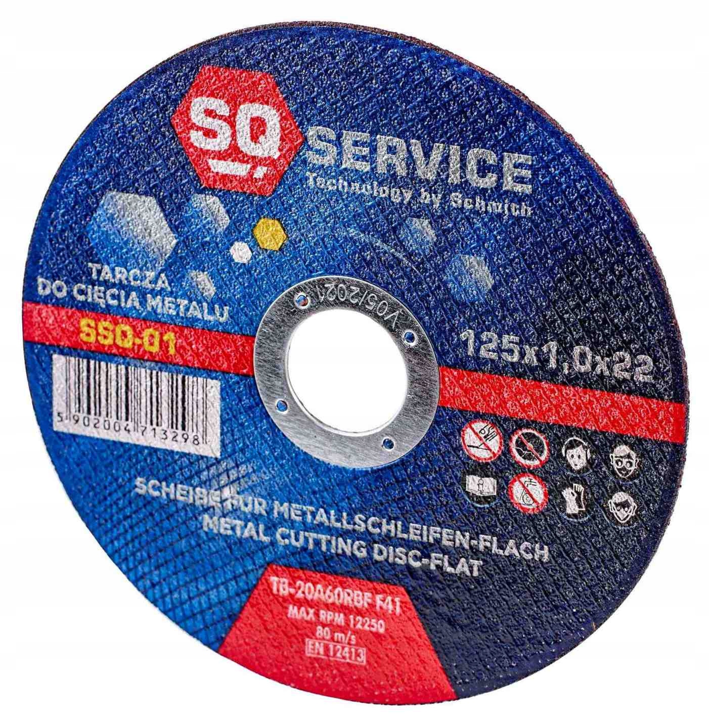 TARCZA DO CIĘCIA STALI METALU 125x1x22mm MOCNE