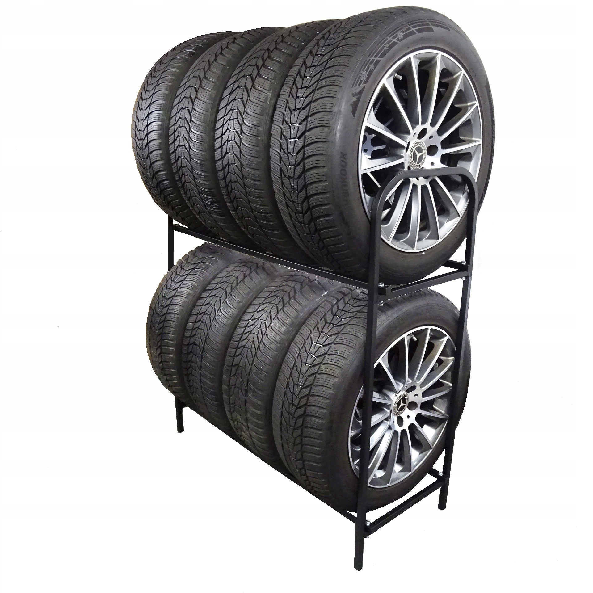Stojan Na Pneumatiky Kola Kovová Police Na 8 Pneumatik Kol Polský Výrobek