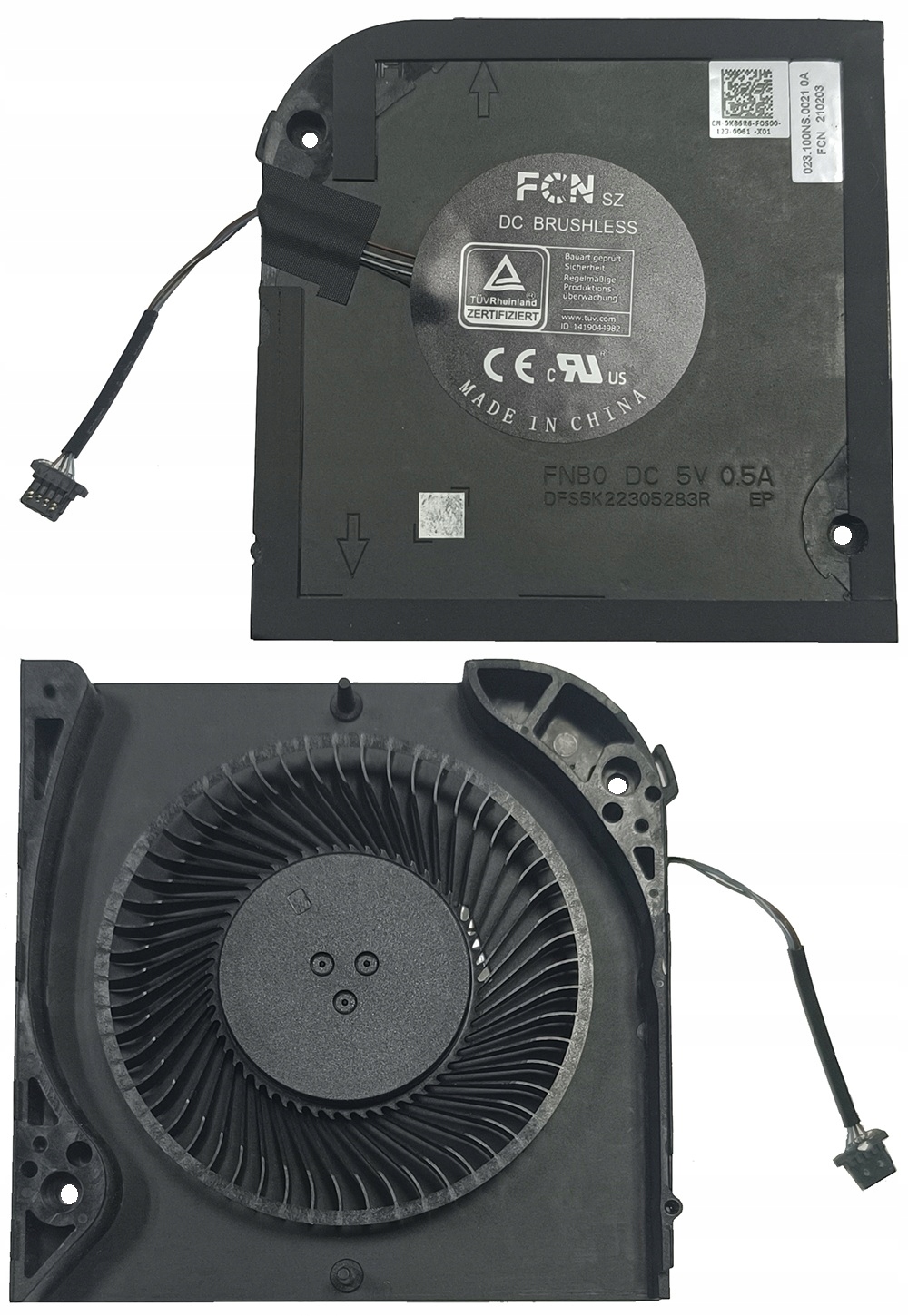 Nový Ventilátor Dell Latitude 5521 Dell Precision 3561 3571 K86R6 VK8HK