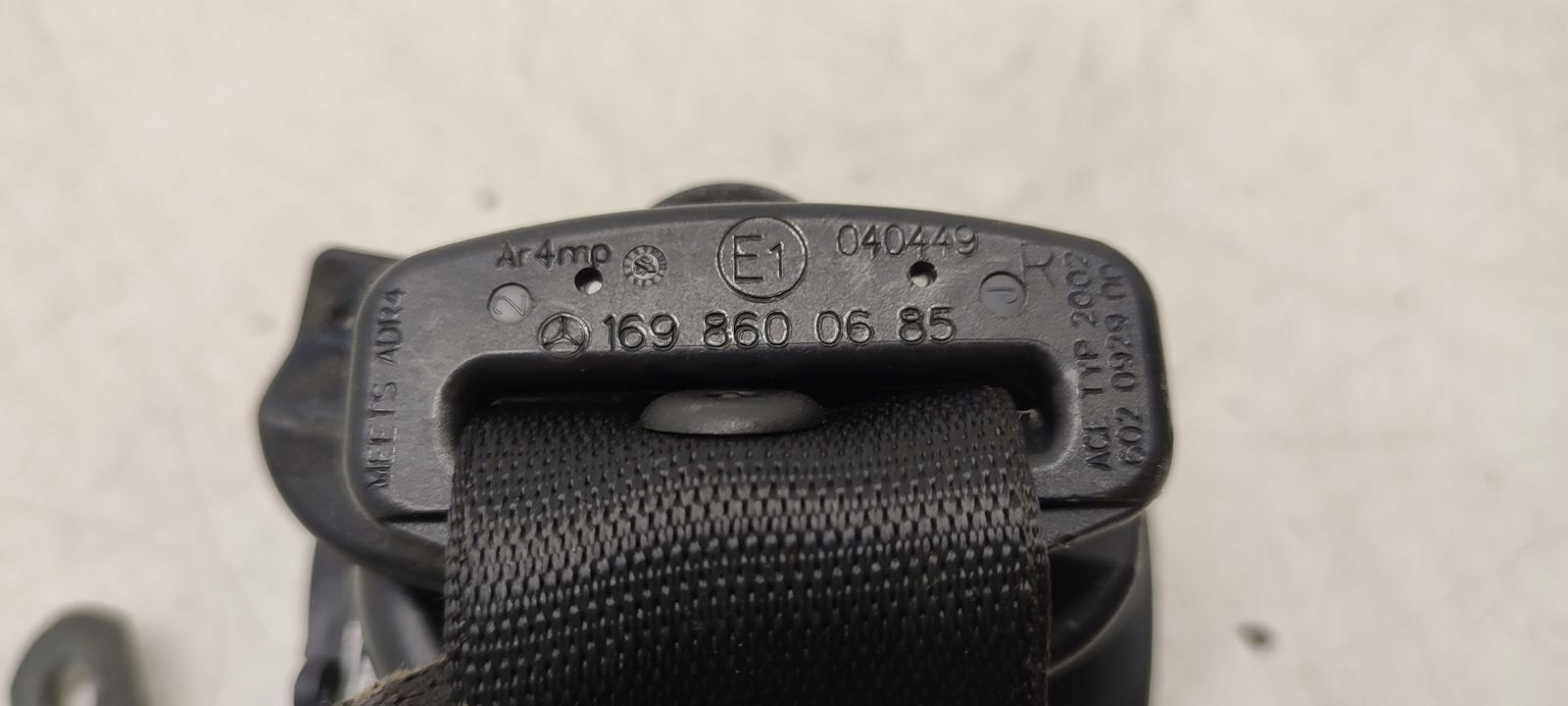 Gurten Sicherheits rechts heck Mercedes W169 1,7