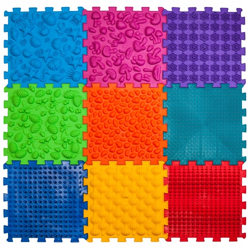 Mata ortopedyczna sensoryczna Ortek MIX 9 puzzle