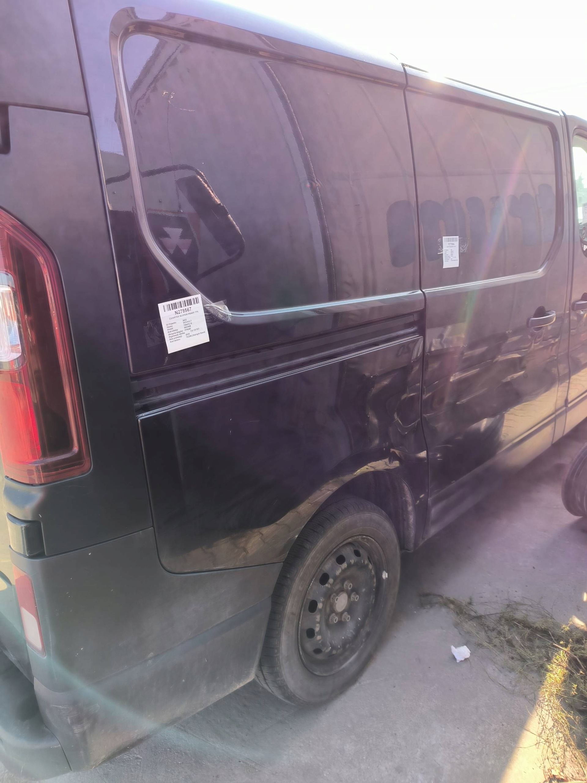 LONGHERONE parafango Destra posteriore TED68 RENAULT TRAFIC III