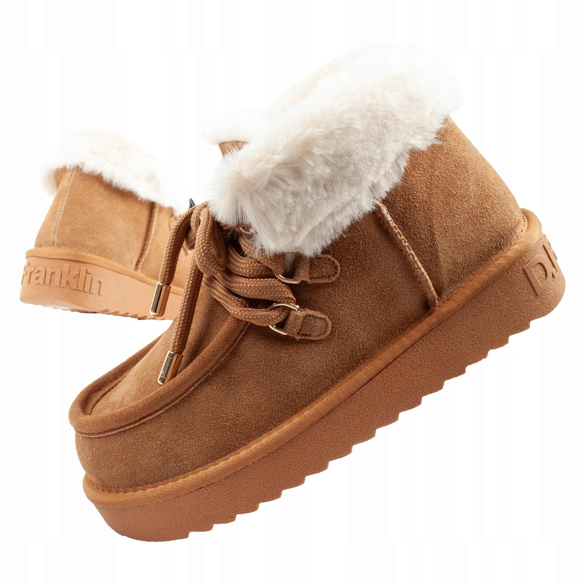 Dámské zimní sněhule D.Franklin vel. 38, módní kožíšek zateplené kotníkové boty
