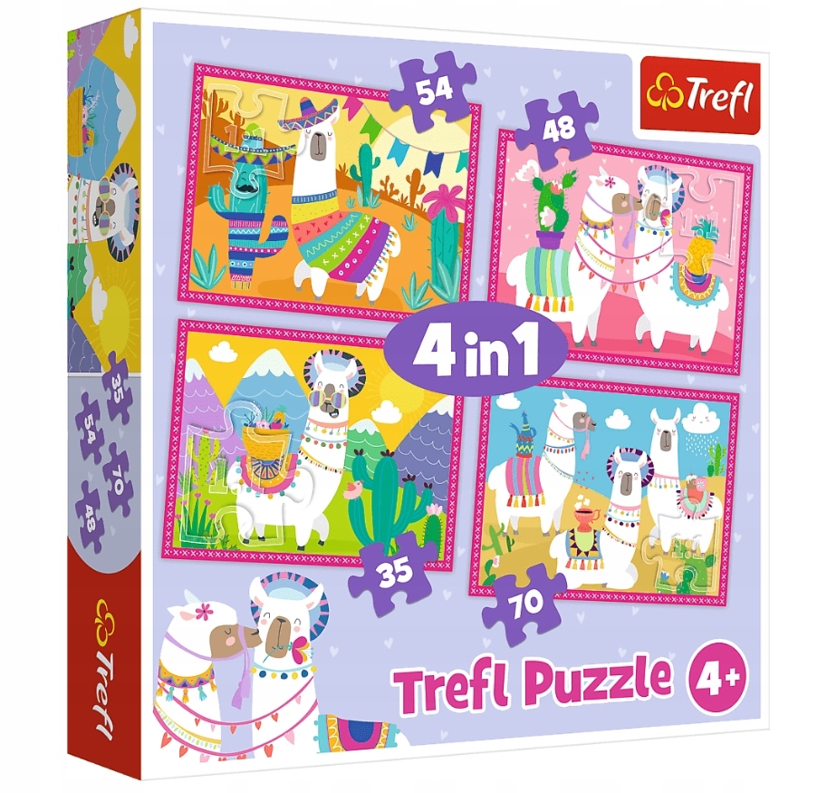 

Puzzle 4w1: Lamy na wakacjach (34322)