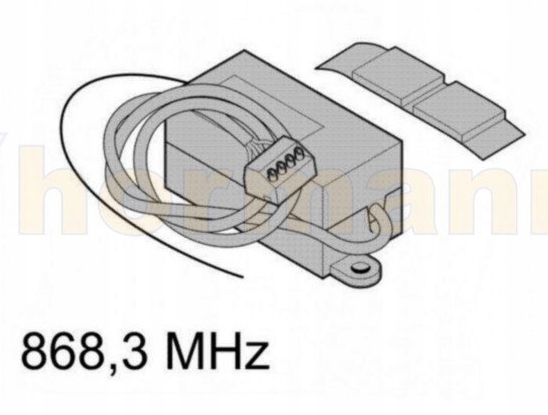 Odbiornik 1-kanałowy HE 1 868 MHz (zasilanie 24 V) do napędów Hormann
