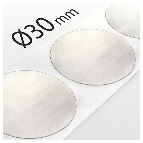 

Naklejki plomby przeźroczyste Koła fi 3cm 1000x