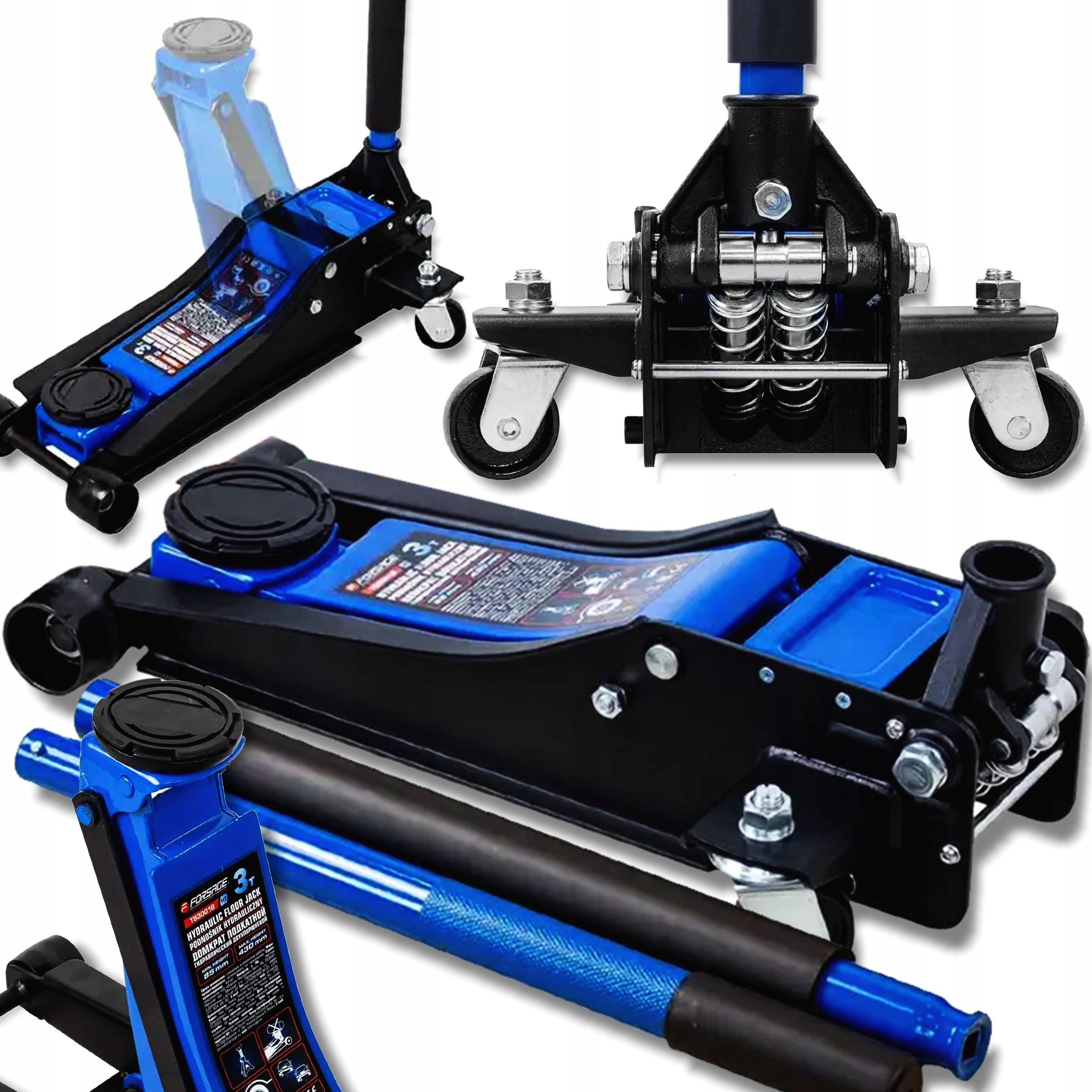 Nízkoprofilový zdvihák do auta žaba 3T profesionálny Forsage