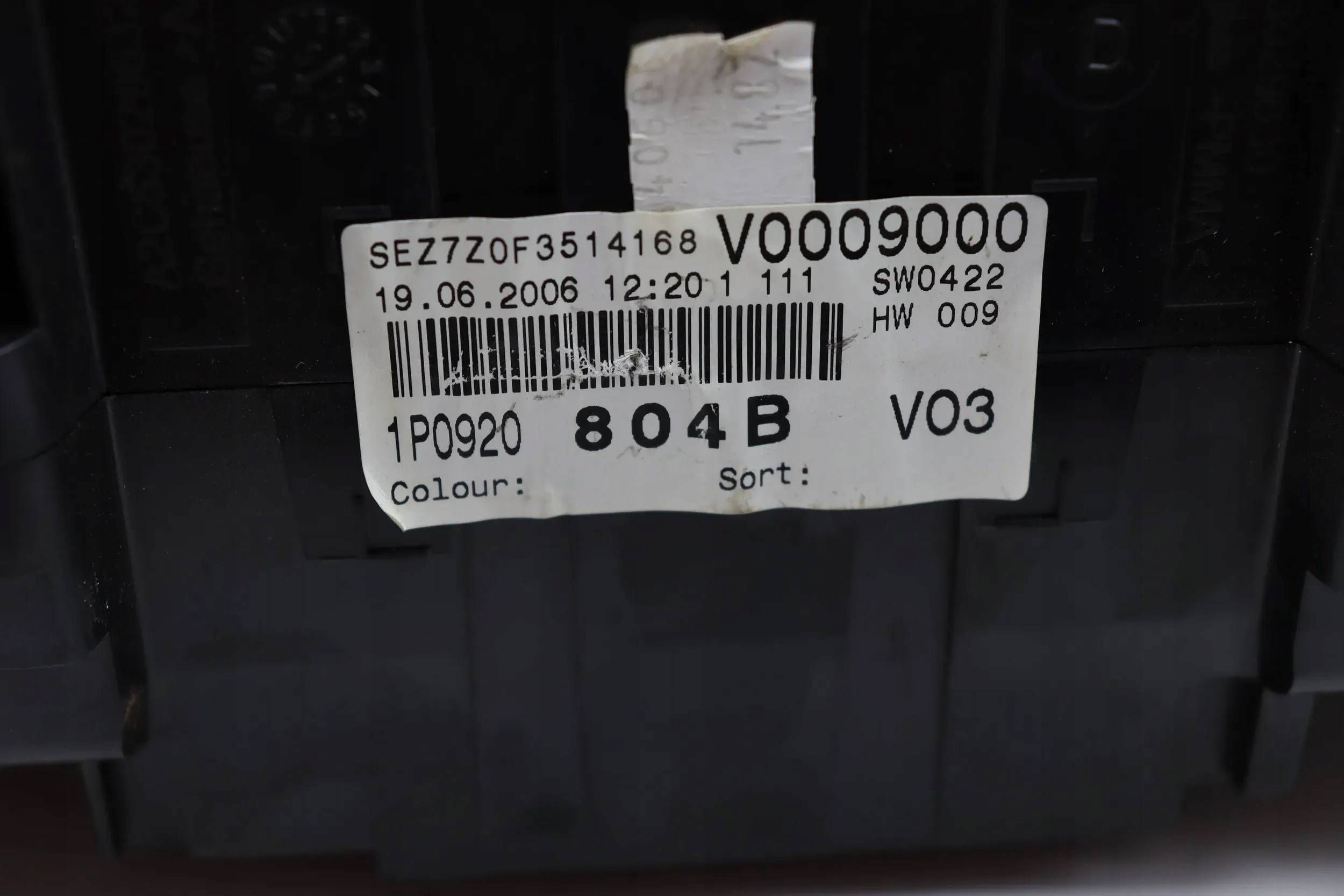 SEAT LEON II 2 dials dials PREDKOSCIOMIERZ 1.6B EUROPA 1P0920804B