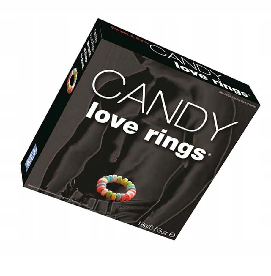 DO JEDZENIA ŚMIESZNE CANDY LOVE RINGS FUN-GADGETS