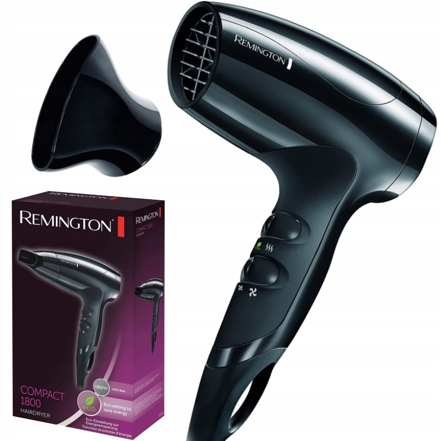 

Suszarka do włosów Remington D5000 1800W mała