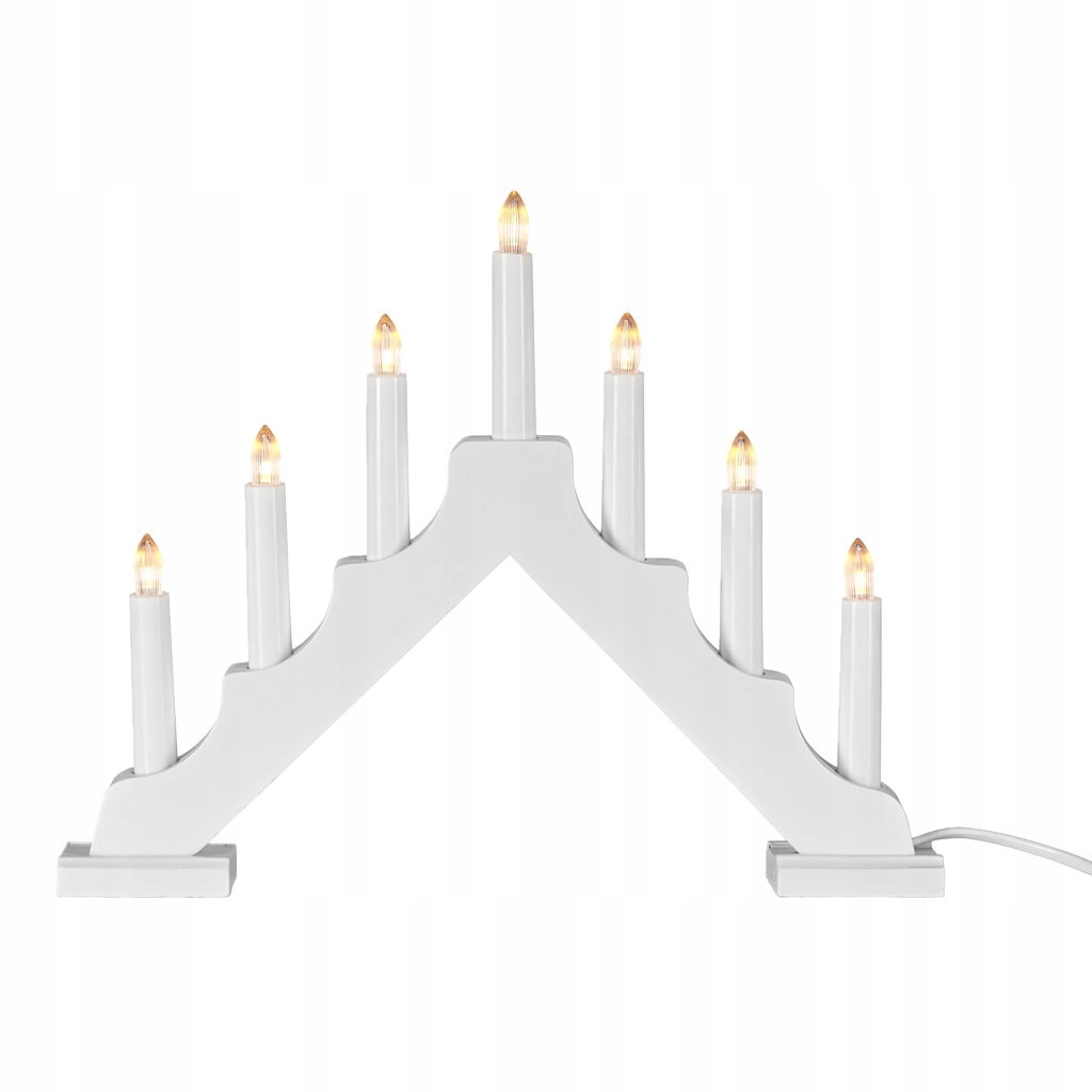 

Świecznik Adwentowy Biały Led 30cm