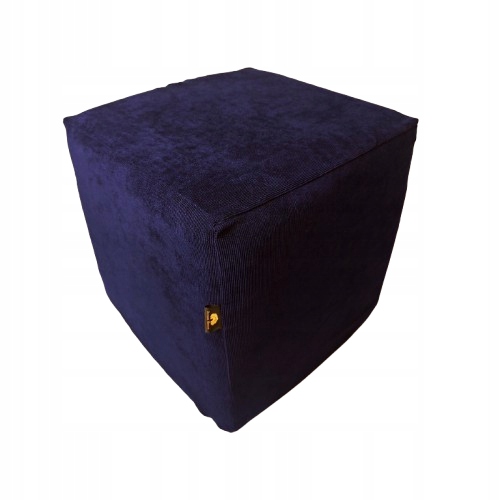 Povlak na přehoz na taburet 50x50x50 cm, grafitový potahový manšestr