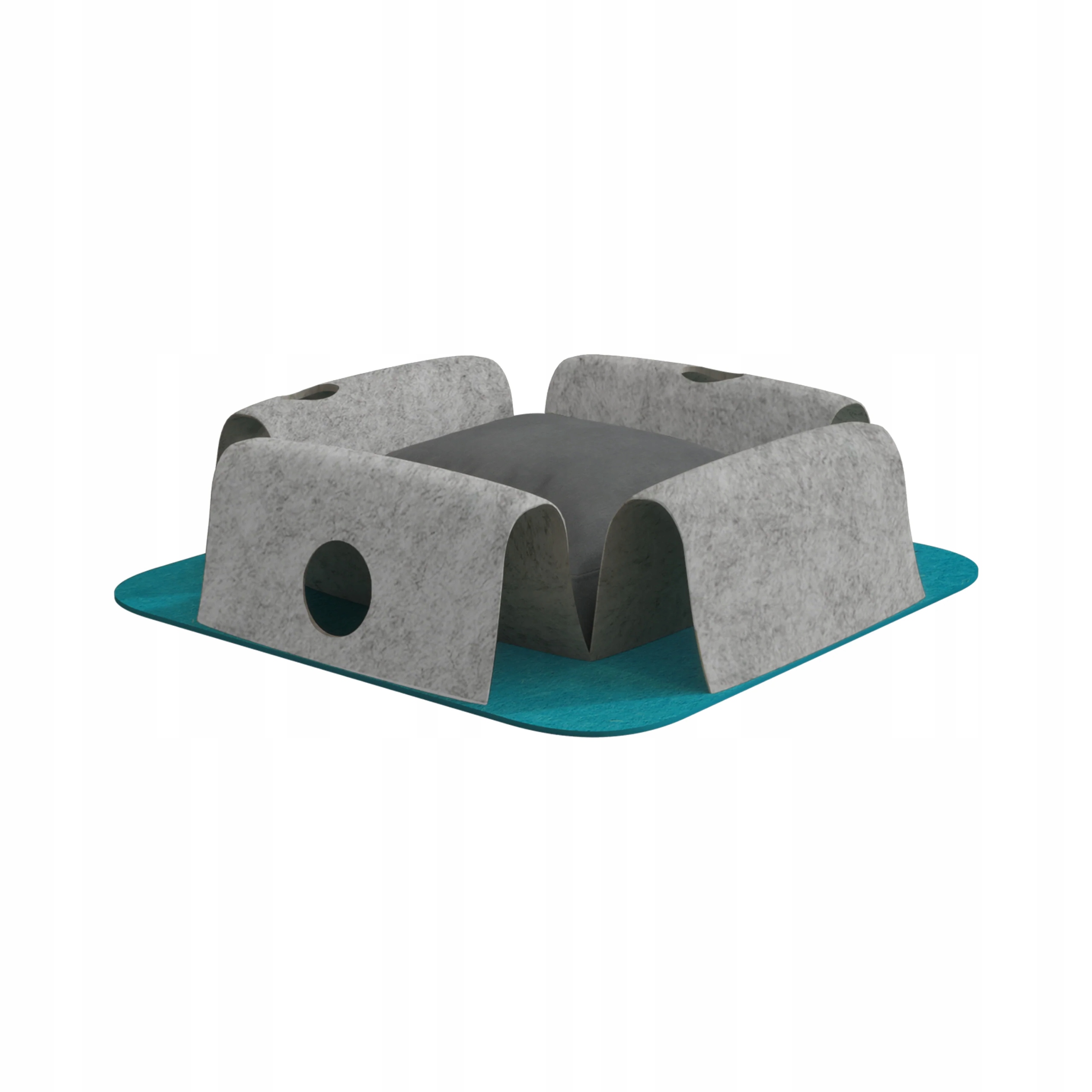 Levně Tunel Pro Kočky Domeček Hračka Moderní Pelíšek Pro Kočky 35 CM