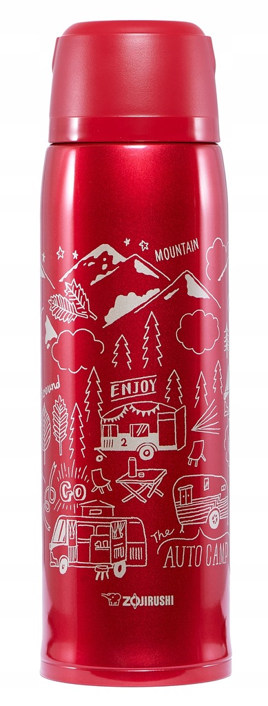 Termoska na čaj a kávu s hrnkem Zojirushi SJ-JS10 červený 1 l