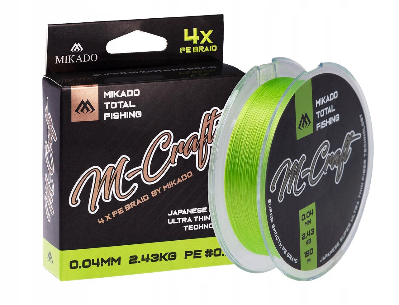 Plecionka Mikado M-Craft Braid 0.03mm/1.83kg/150m Fluo op.1szp.