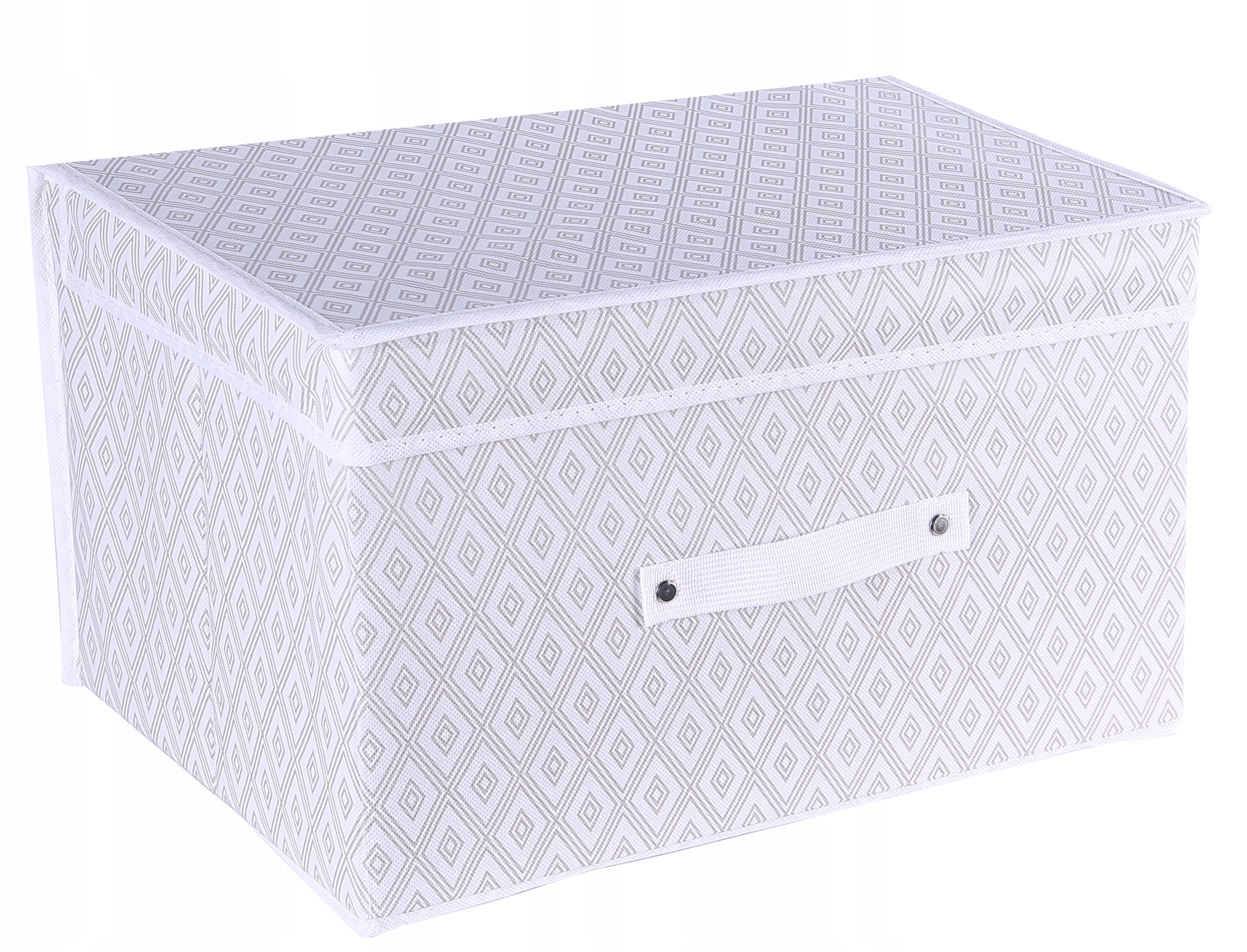 Organizer pojemnik do szafy z pokrywką 50x40x30CM JASNOSZARY