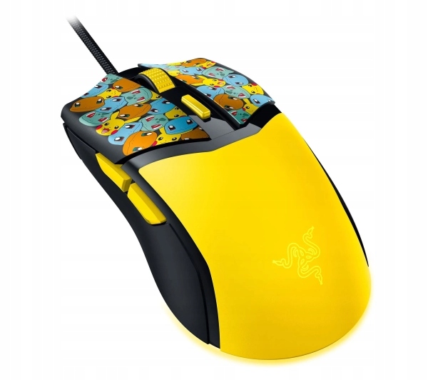 Myš drátová Razer Cobra Pokemon Kanto Edition žlutá herní