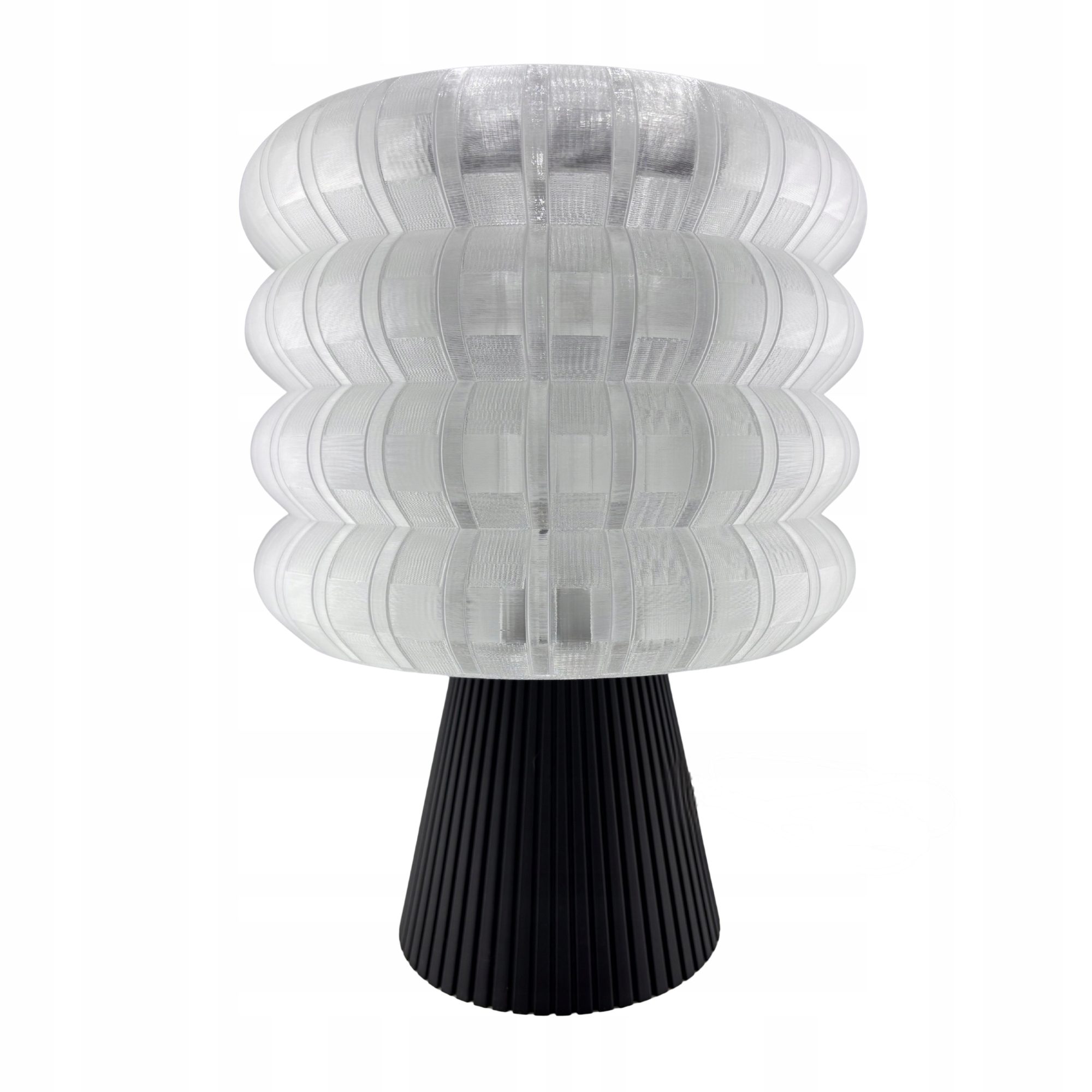 Stolní lampa Noční Designová 3D Forge Bubble Retro E27 34 cm Černá