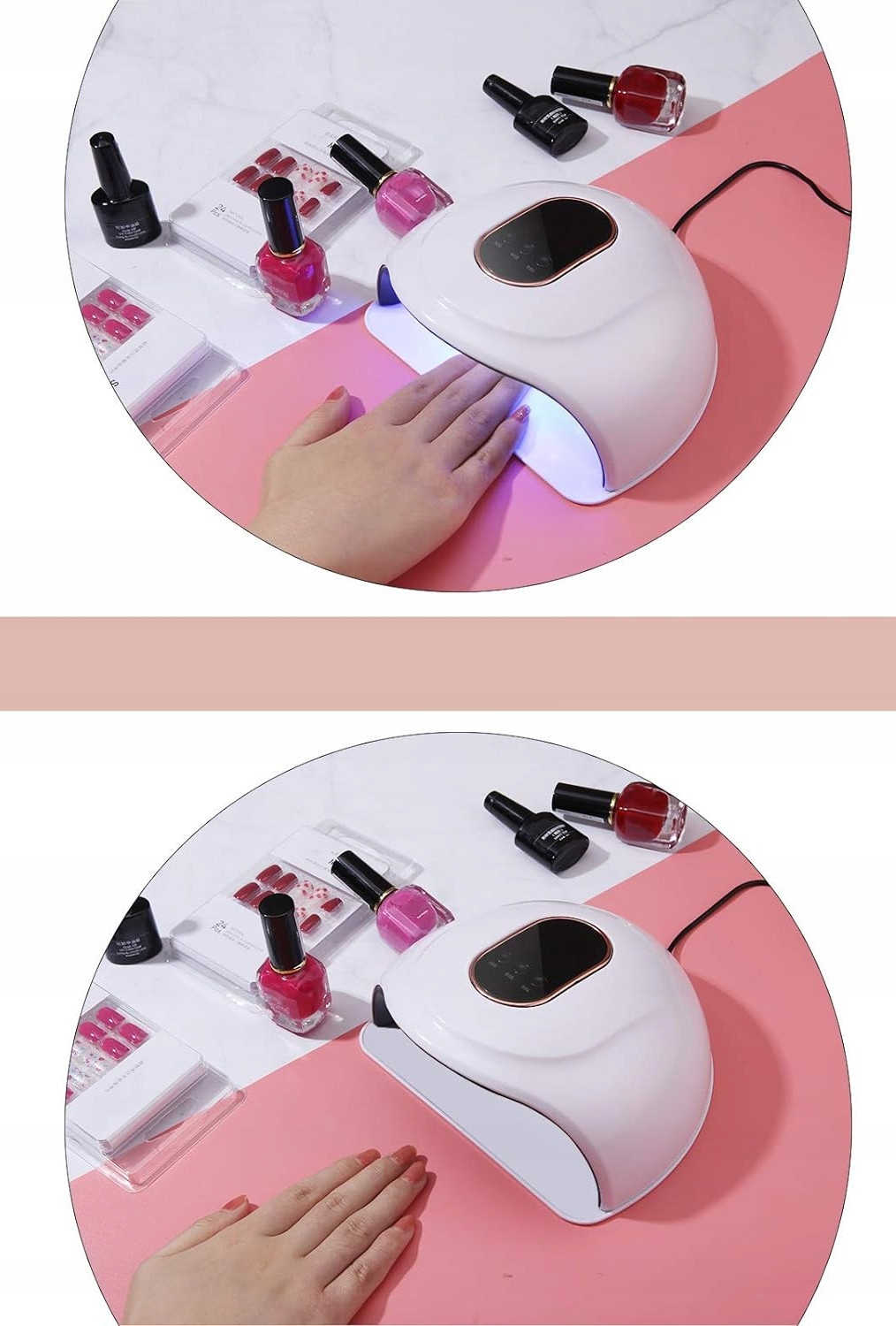 LAMPA DO PAZNOKCI UV LED 24W DO HYBRYD ŻELI Model T15