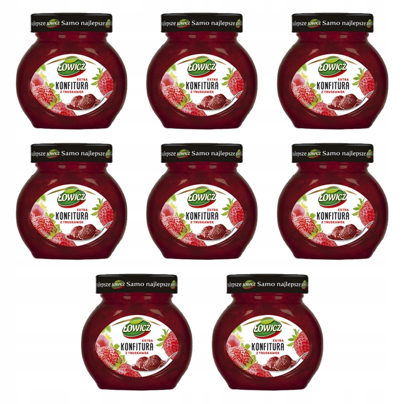 Łowicz Zavařenina extra z jahod se sníženým obsahem cukrů 240 g X8