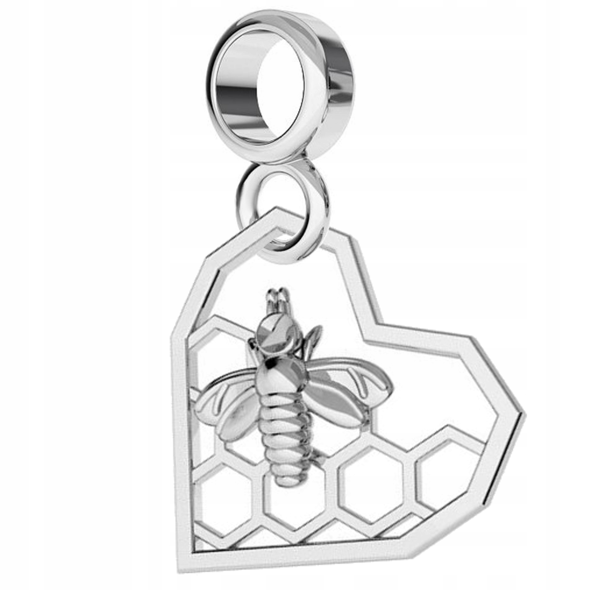 CHARMS ZAWIESZKA PSZCZOŁA PLASTER MIODU srebro 925