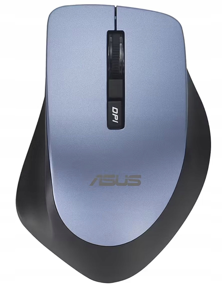 Asus WT425 Szara/niebieska bezprzewodowa mysz optyczna z cichym kliknięciem, do laptopa