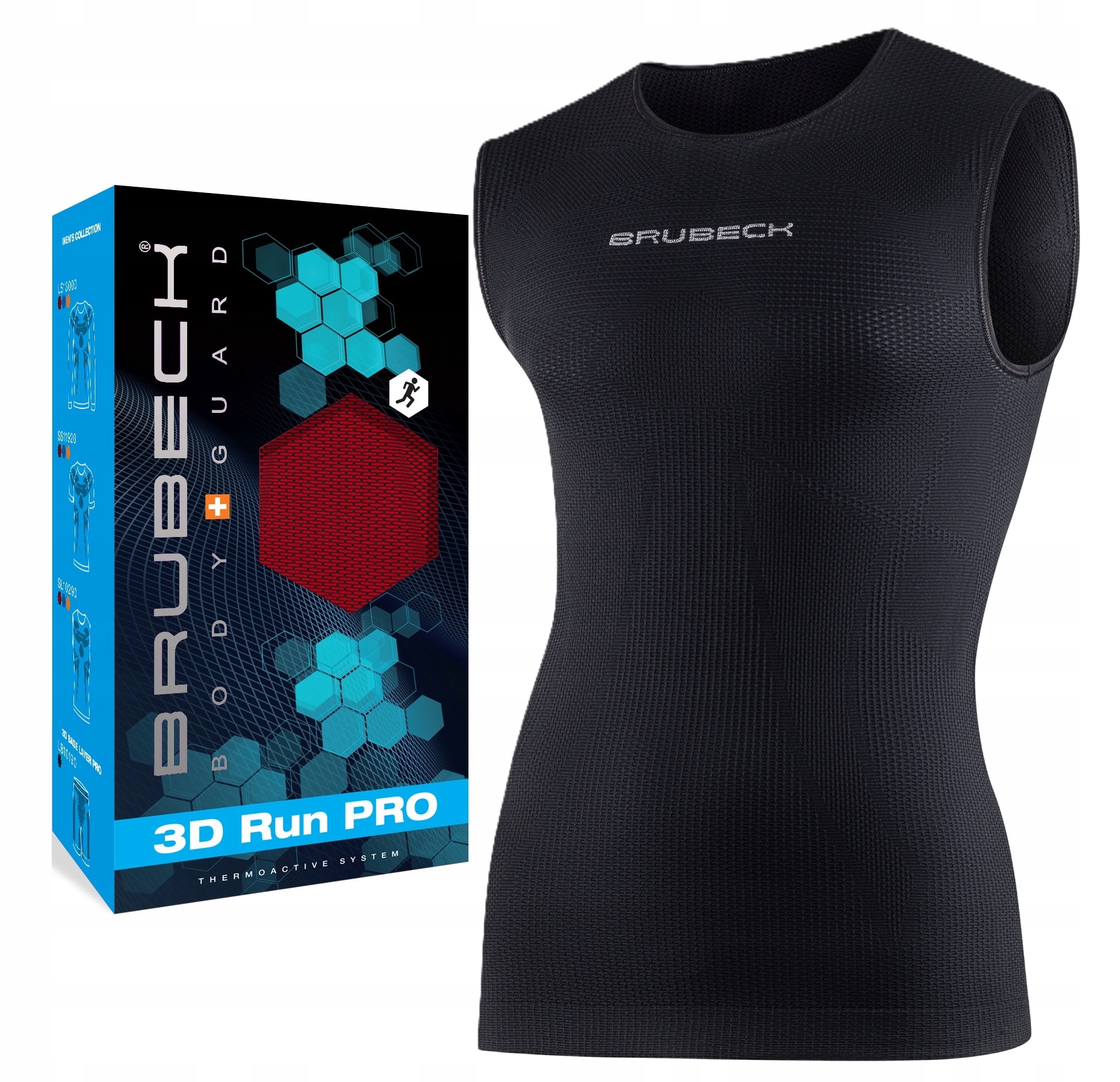 Brubeck 3D Treningowy Bezrękawnik Do Biegania -XL